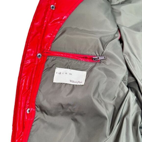 William Rast Vest Mens M Red Down Puffer Vintage Y2K Justin Timberlake - Picture 6 of 8